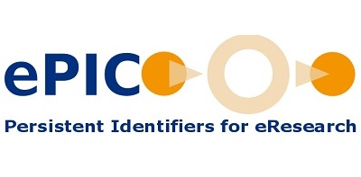 ePIC Persistent Identifiers for eResearch logo.
