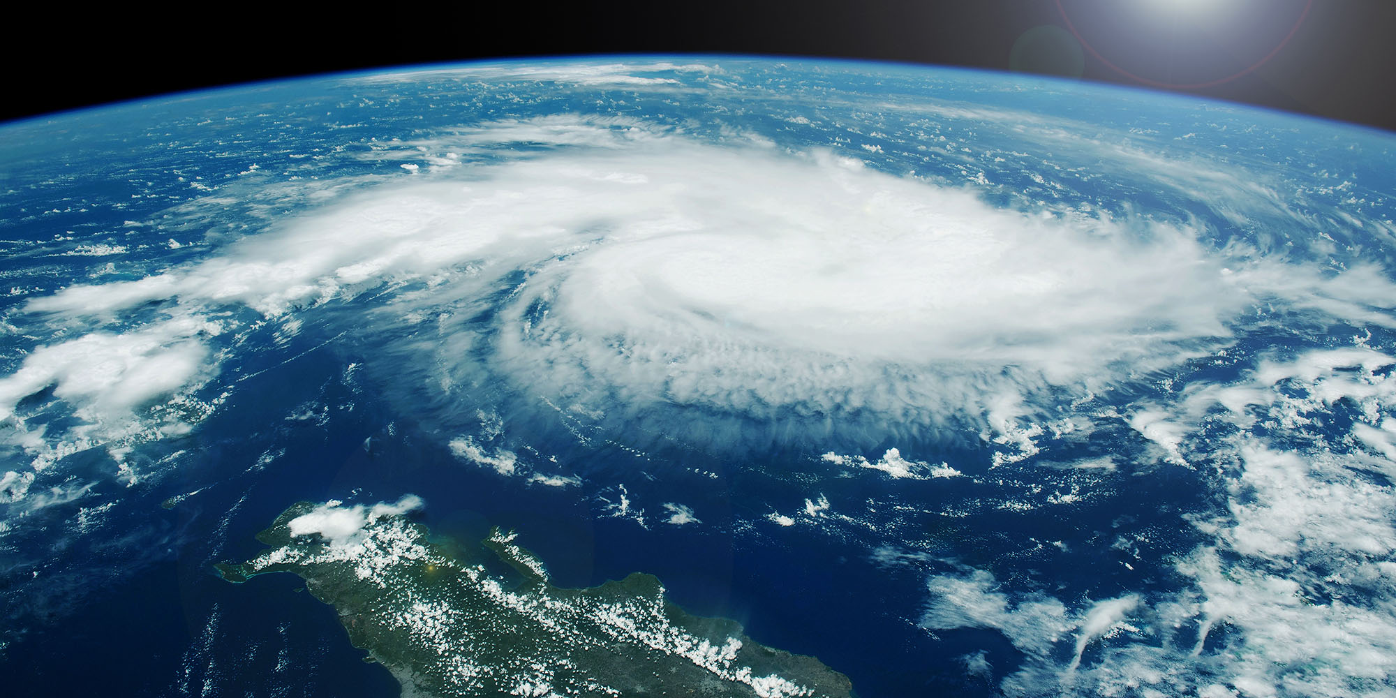 Hurricane, photo from space