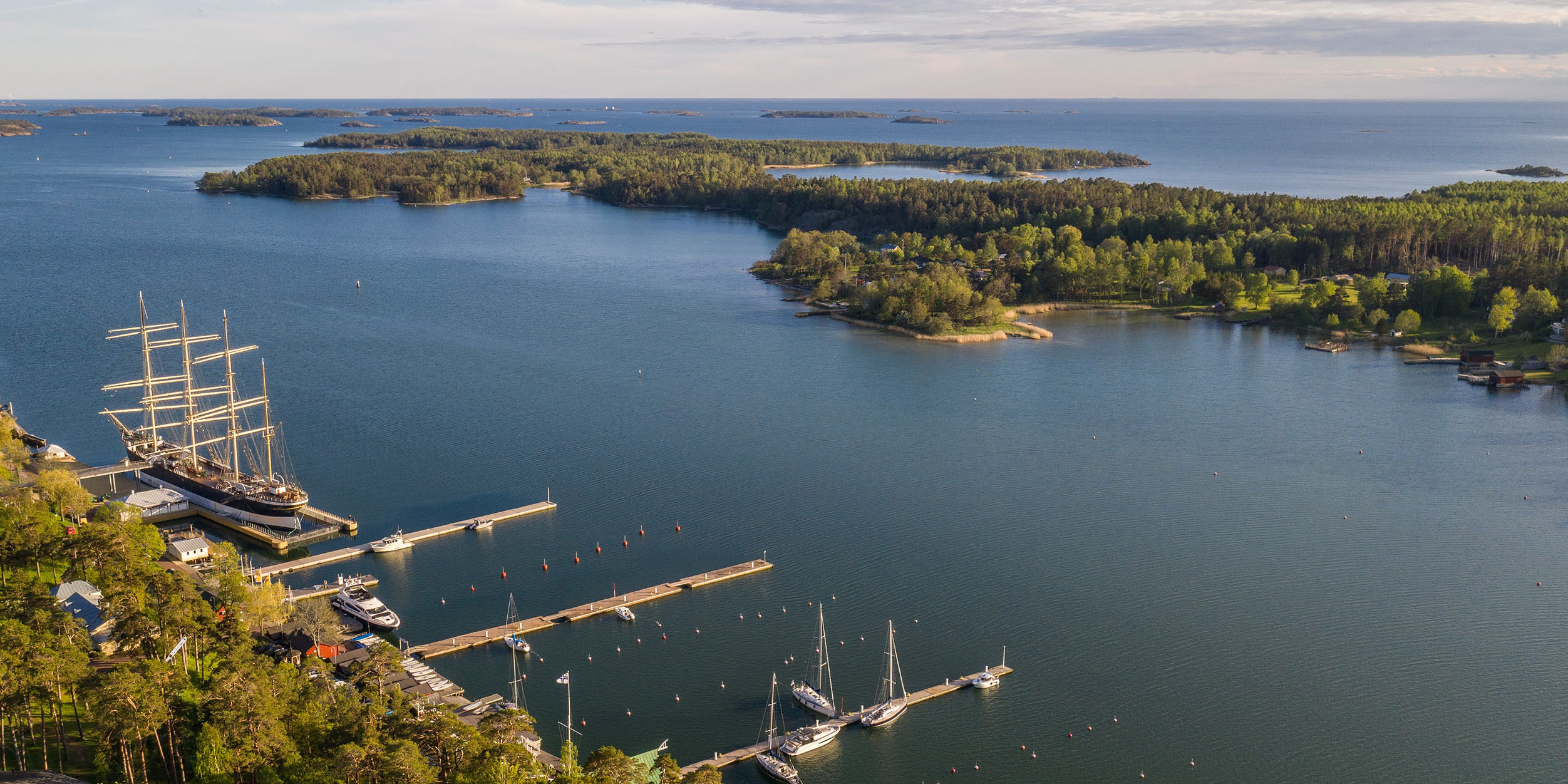 Mariehamn as seen from above