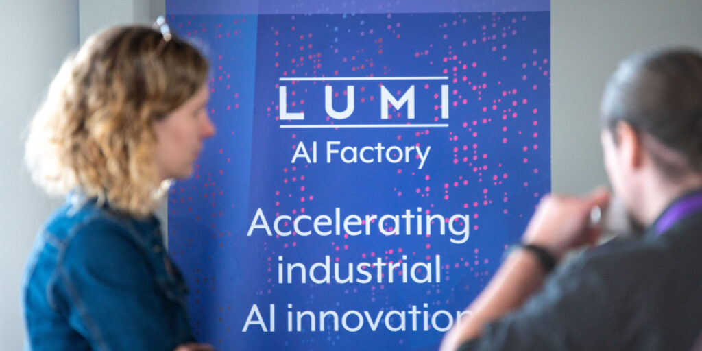 Health tech event at the LUMI AI Factory Hub in Otaniemi, Finland