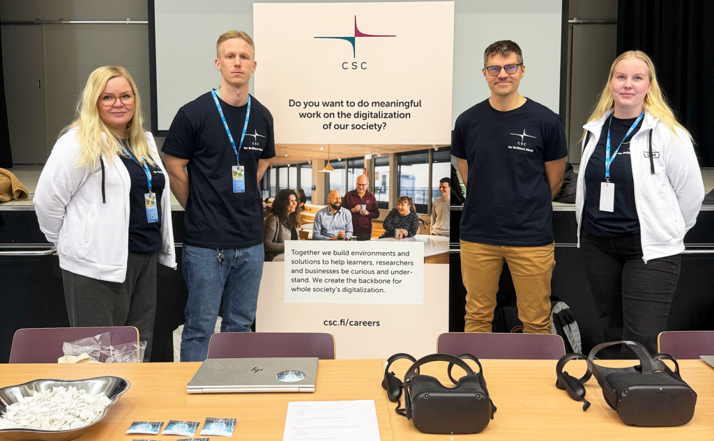 CSC:n st&auml;ndi Teknologiatiistaissa Kajaanissa