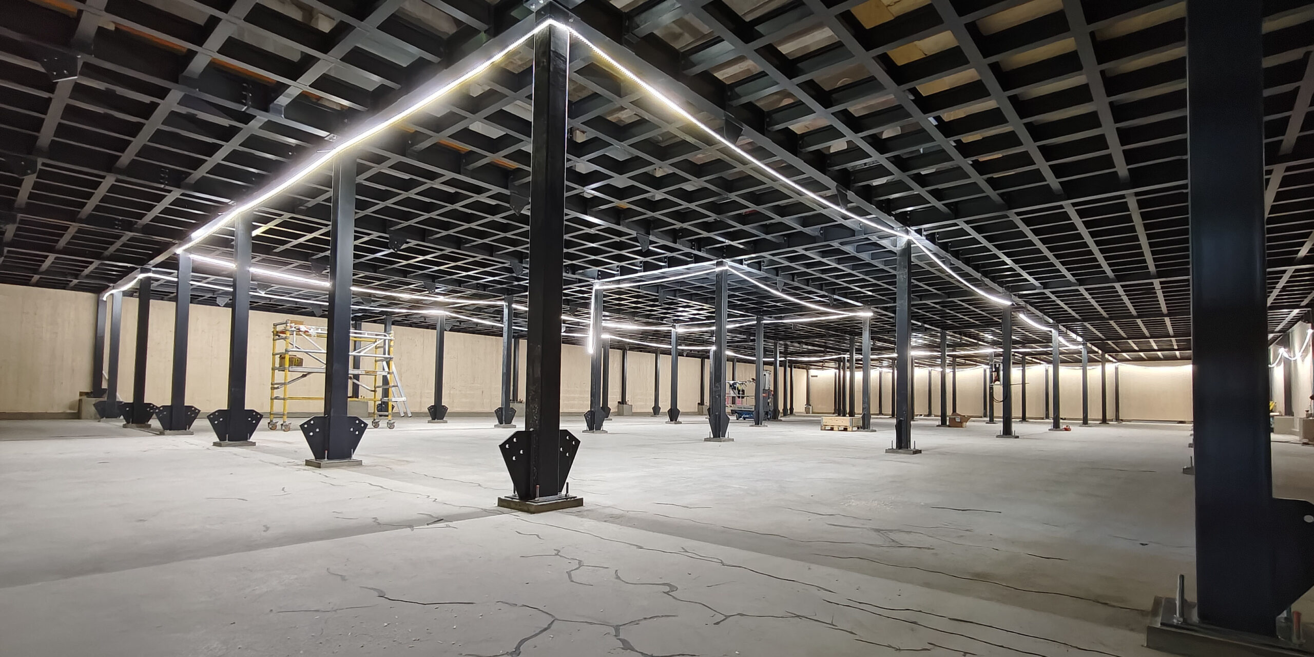 Construction site imaage of LUMI AI Factory data center